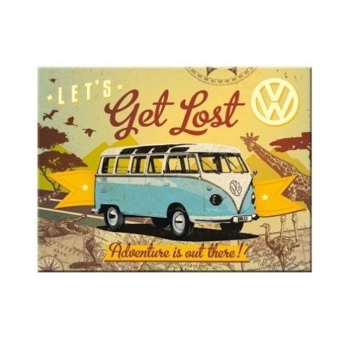 Magneet VW T1 Get Lost