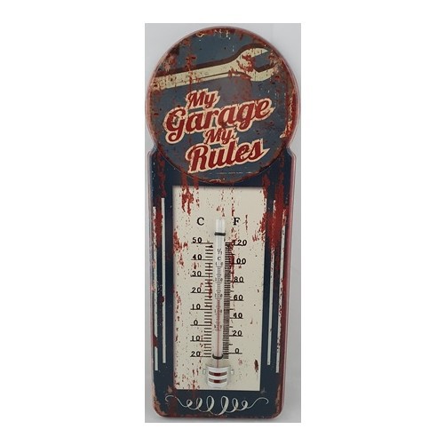 Thermometer " My Garage rules "